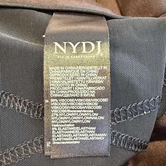 Curves 360 NYDJ Brown Pants SZ 10 - Picture 4 of 4